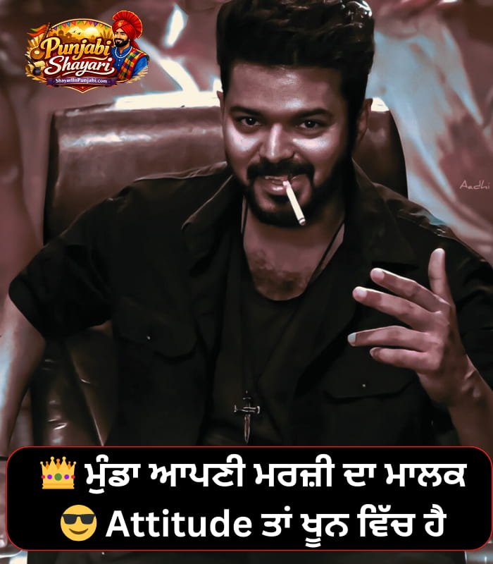 Punjabi Shayari Attitude Boy